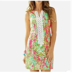 Lilly Pulitzer Cathy Flamingo Pink Southern Charm Shift Dress - Size 0